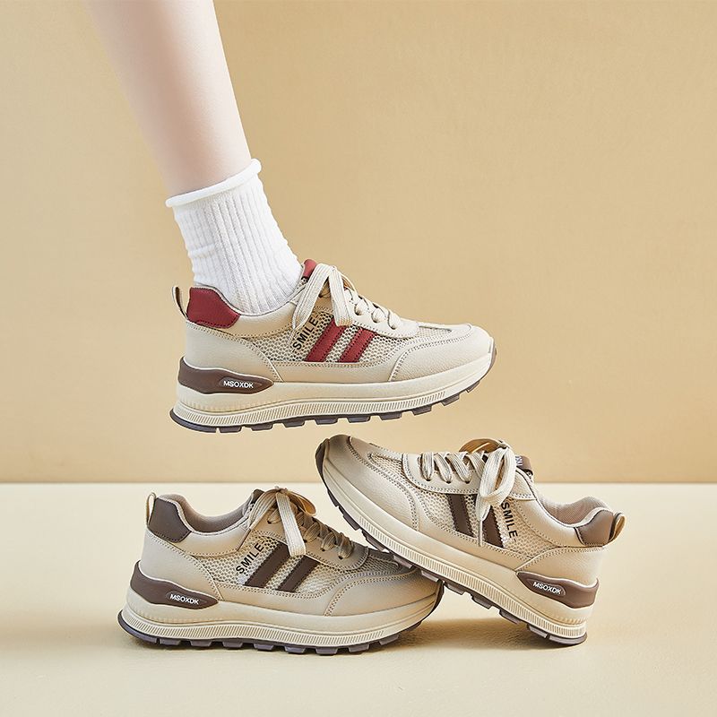 New Thick-Soled Dad Shoes, Versatile Casual Running Shoes, Super Soft and Good-Looking Student Sports Shoes, Mesh Breathable Spring