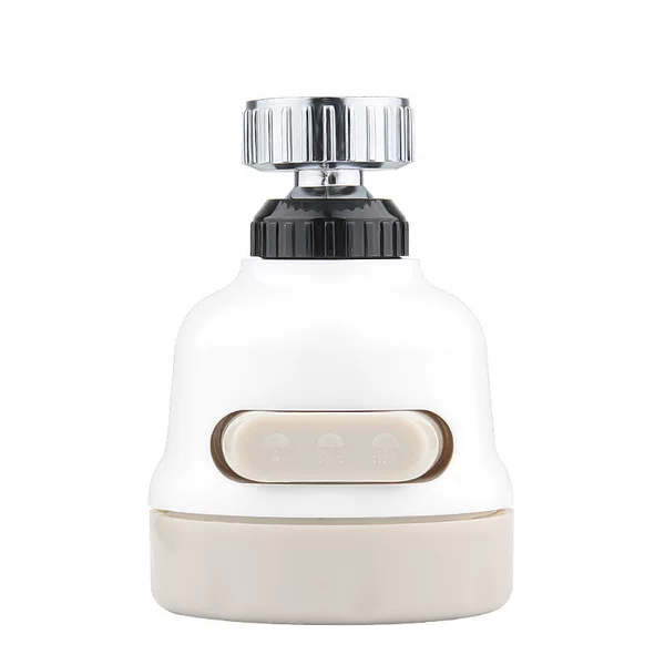 Kitchen faucet bubbler universal nozzle white three-speed splash filter booster faucet shower