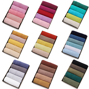 56 Colors Optional Jersey Pure Color Mercerized Cotton Scarf Modal Long Scarf Monochrome Jersey Hijab Cross-Border Turban