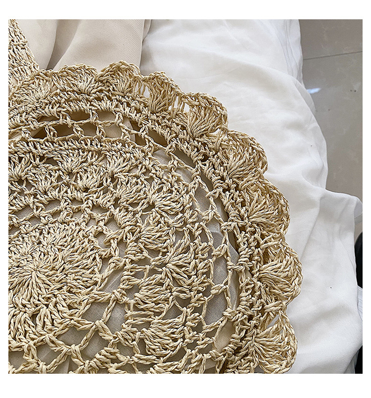 Borsa a tracolla da donna in paglia intrecciata per il mare_voghion.com