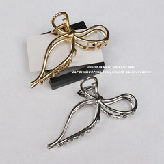 Butterfly knot large claw clip metal shark hair clip minimalist hair clip hair accessory girl minimalist design ins