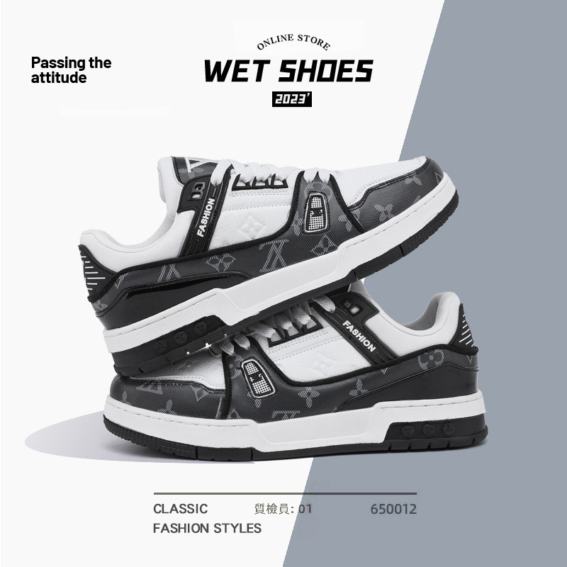 New Light Luxury Brand Popular Men's Shoes Couple Style Casual Sports Sneakers Trendy Versatile Niche Design