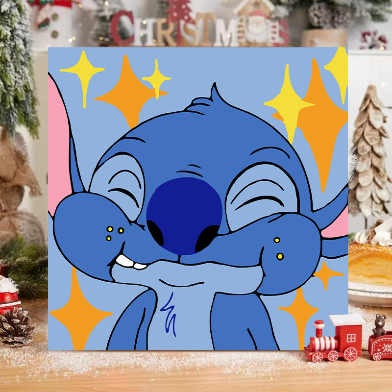 Disney DIY serie de animación de pintura al óleo digital Pokémon niños simple relleno de pintura al óleo fábrica al por mayor