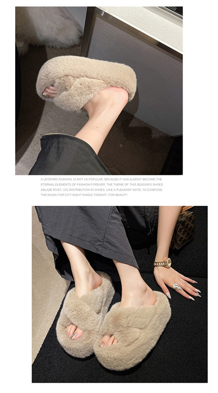Stylish Women's Maomao Slippers With Thick Sole For Autumn Winter_voghion.com