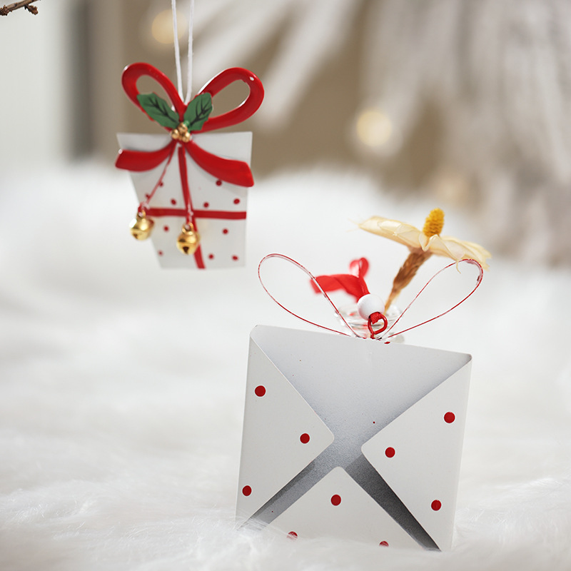 2022 nuevo colgante de decoración de Navidad árbol de Navidad nórdico colgante paquete de regalo de decoración props