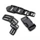 Plastic buckle backpack bag buckle bag buckle nylon buckle adjustment buckle Japanese buckle three-gear buckle four-gear buckle