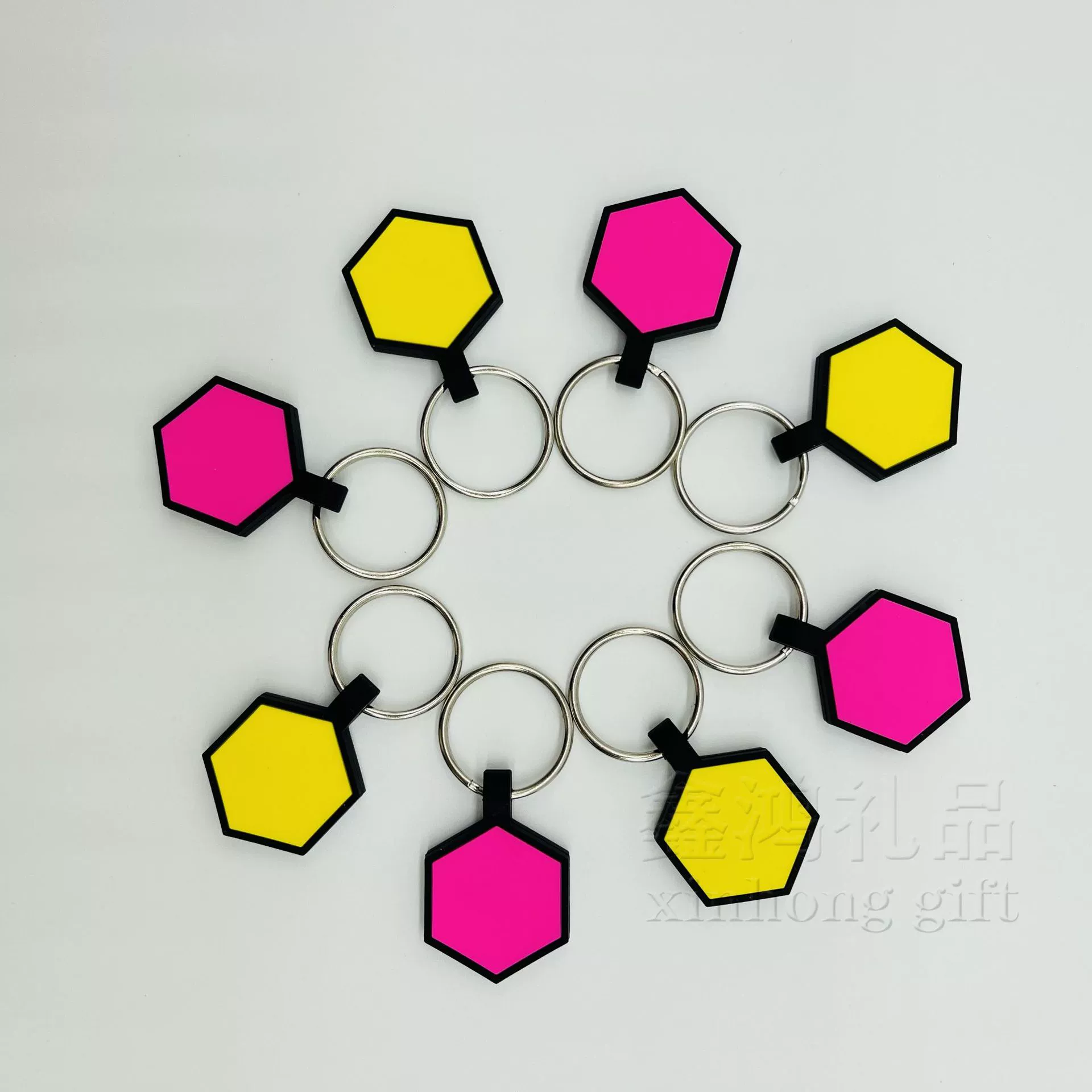 Лучший продаваемый на Amazon шестиугольный силиконовый жетон для собак, износостойкий аксессуар для питомцев, подвеска для предотвращения потери, подвеска для питомца