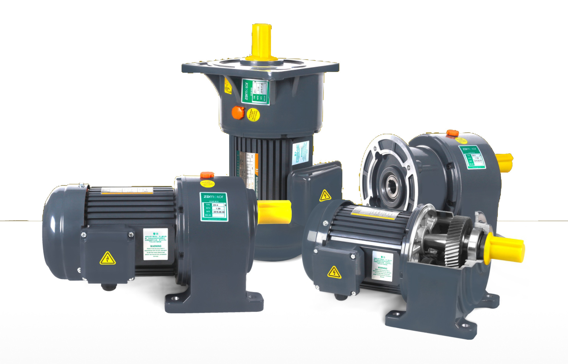 ZD中大力德小型齿轮减速机ZVN28-750-10-SB/ZV10刹车制动马达