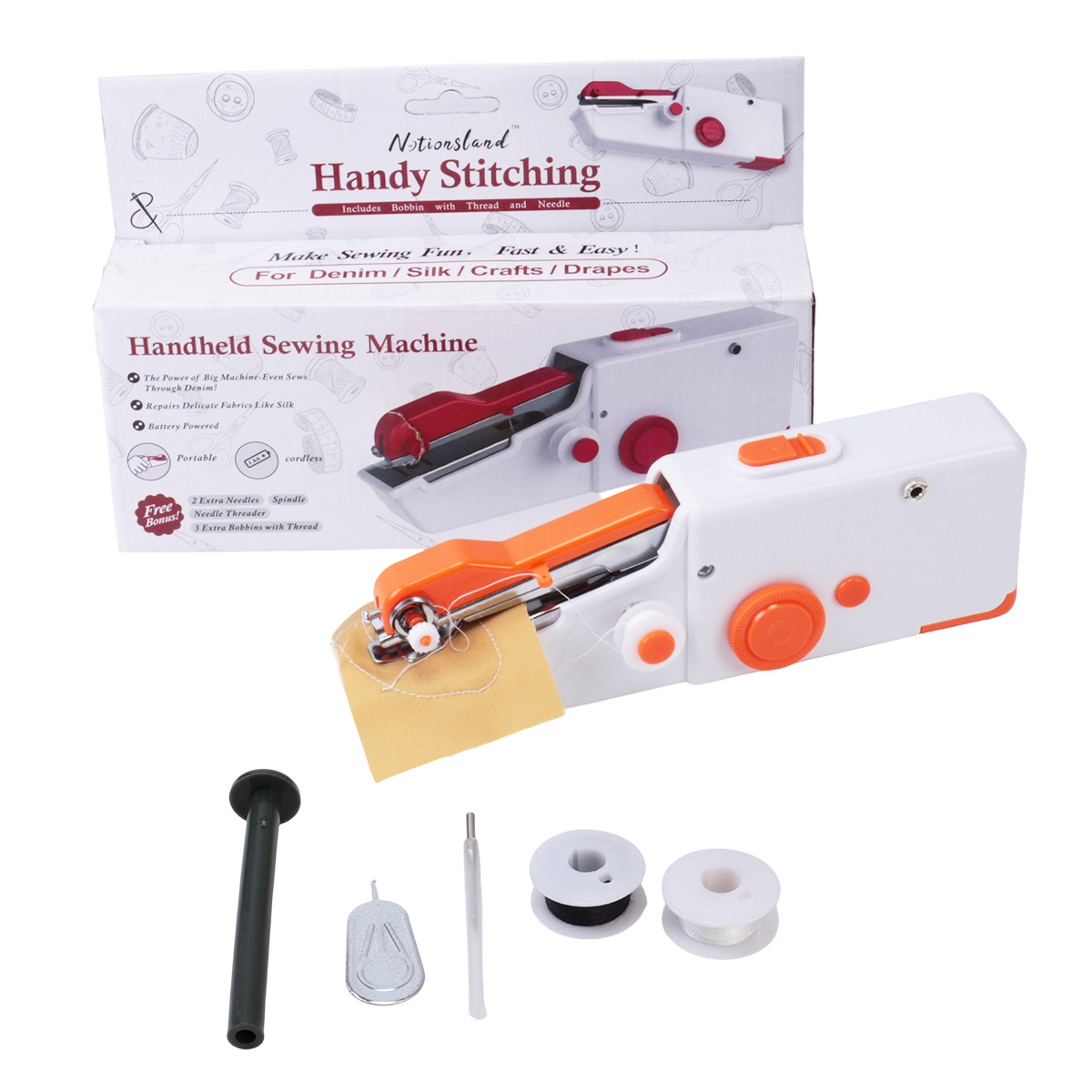 Máquina de coser eléctrica doméstica portátil USB conectable máquina de coser mini máquina de coser portátil pequeña