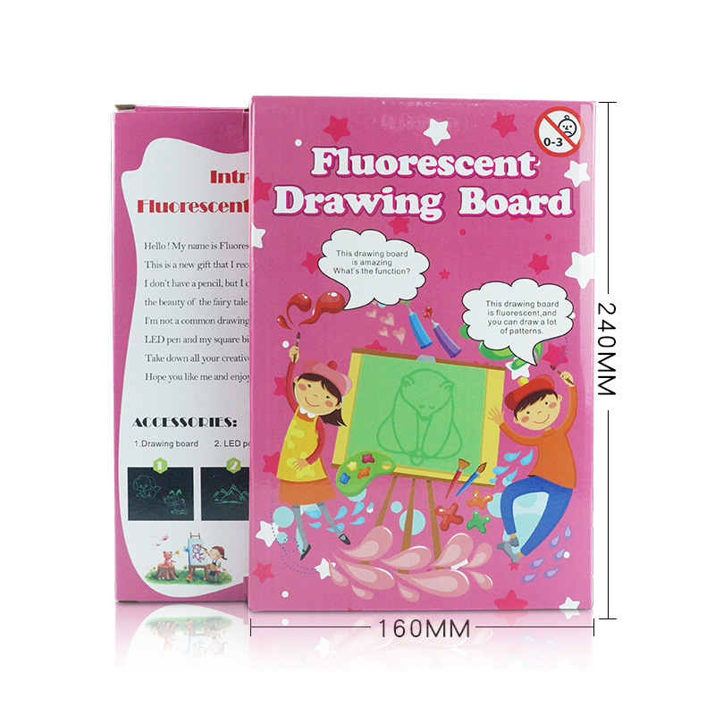 Pizarra mágica LED A3/A4, tablero de dibujo luminoso para niños, juguete creativo y regalo