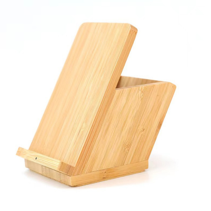 Office Desktop Multifunctional Bamboo Pen Holder Storage Box Bracket Pen Cartridge Box Wireless Charging Wooden Wireless Charger Office Desktop Multifunctional Bamboo Pen Holder Storage Box Bracket Pen Cartridge Box Wireless Charging Wooden Wireless Charger