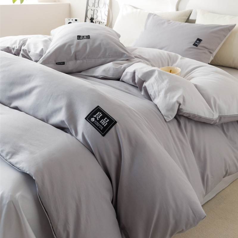 100% algodón de alta calidad dormitorio de estudiantes cubierta de sábanas individuales 2025 nuevo conjunto de tres piezas