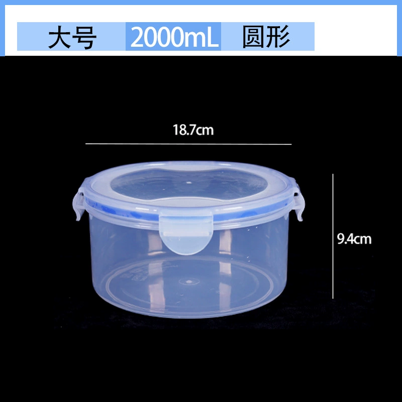 Food‑grade heat‑resistant plastic food storage boxes, assorted shapes and capacities (290–2200 ml)