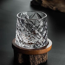 威士忌水晶玻璃旋转解压杯 酒吧威士忌洋酒杯 果饮啤酒高颜值水杯