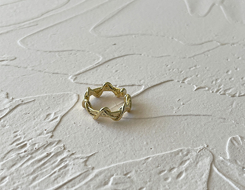 Fashion Waves Copper Open Ring