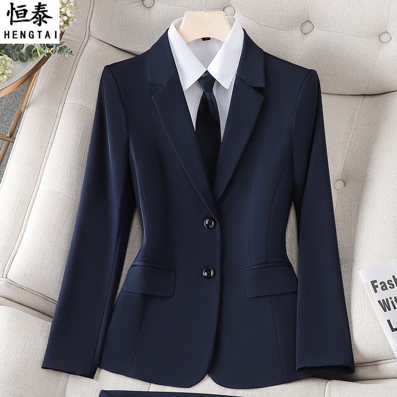 Professional Suit Coat Women's Spring and Summer New Hotel Front Desk Formwear Sales Tooling Interview Work Clothes Suit