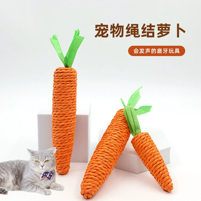 Кошачья игрушка милая морковь от привет