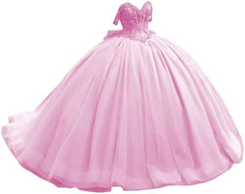 Vestido de noche de cola, top de tubo de un solo hombro, vestido de fiesta para adultos, vestido de princesa de hilo esponjoso, vestido de aplicación tridimensional