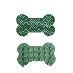 New Bones Pet Suction Cup Lick Mat Pet Placemat Silicone Slow Food Mat Dog Slow Food Mat Dog Lick Plate Mat