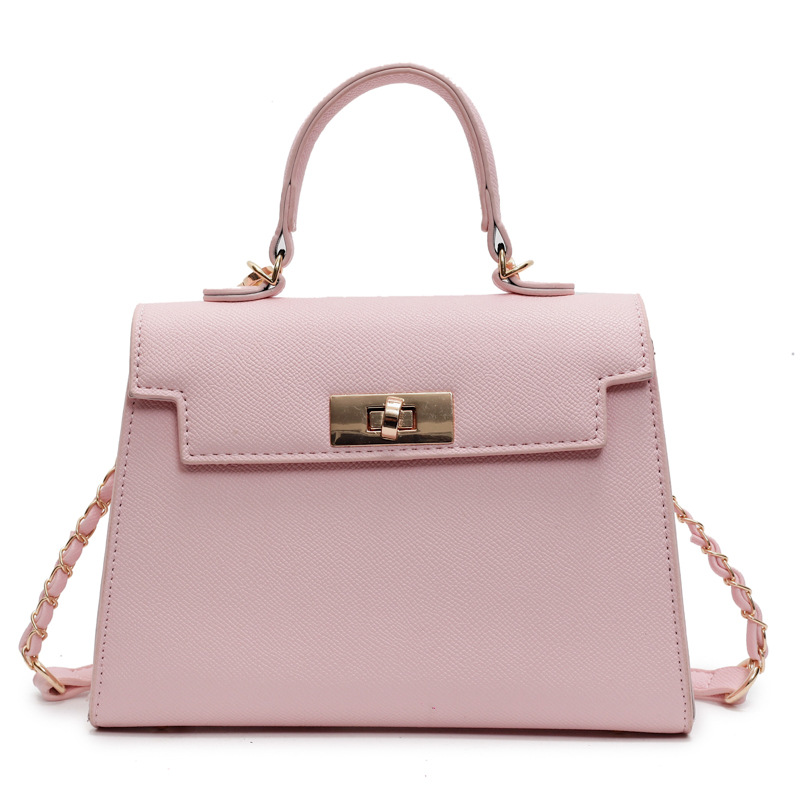 Bolso de mujer 2026, nuevo modelo transfronterizo, bolso de mano de textura de alta calidad, bolso cuadrado pequeño Kelly, bolso de hombro cruzado de moda francesa.