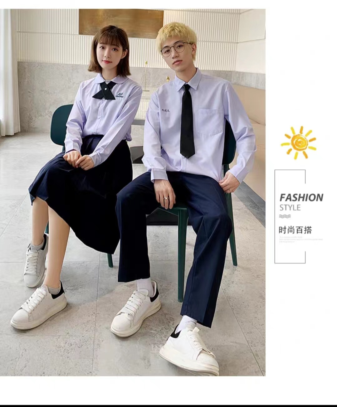 泰式泰国校服学院风高中学生运动毕业班服套装娜诺泰式禁忌女同款-阿里巴巴