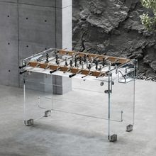 JIUXING SPORTS 高端轻奢透明亚克力成人桌8杆专业比赛桌上足球台