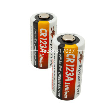 CR123A锂电池3V胶片相机16340防火器巡更棒安防门磁1500mAh锂电池