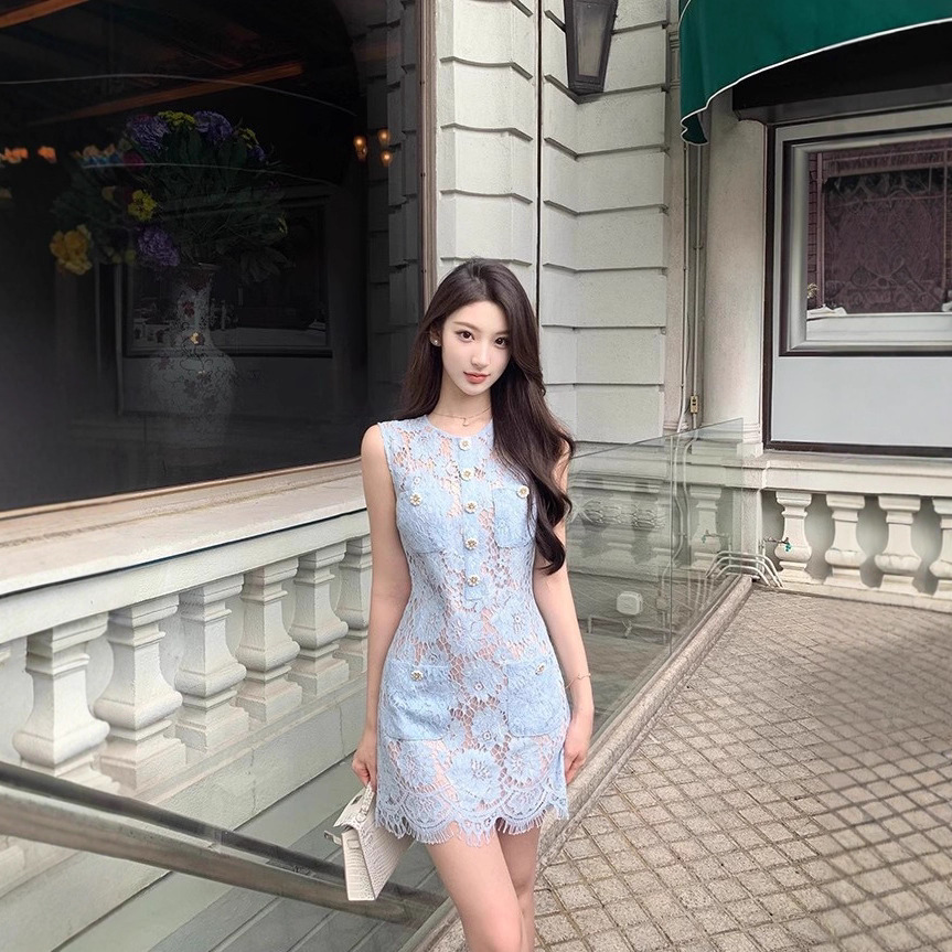 Blue summer dress