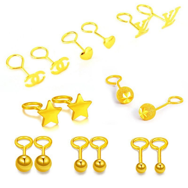 러브 귀걸이 한쌍 (약 0.38g)