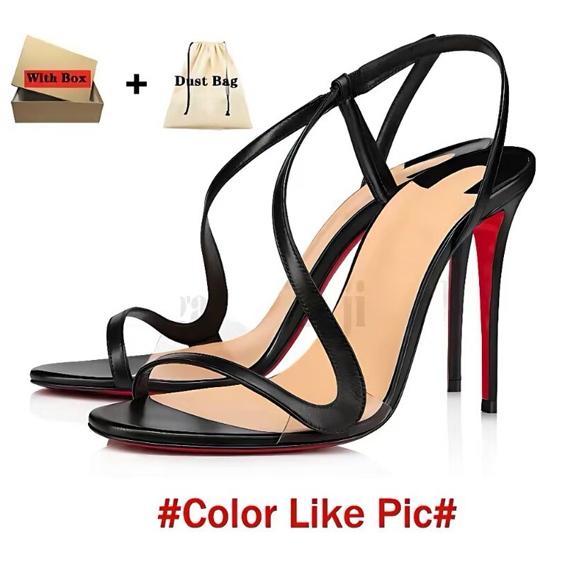 Cross-Border European and American Style Red-Soled High Heels, Sexy Pointed-Toe Shallow-Mouthed Single Shoes, High Heels for Women, Sizes 6 8 10 12cm