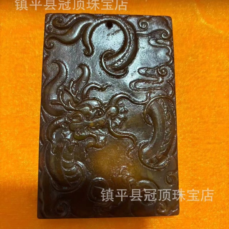 批发高古玉老玉岫玉高仿古董仿古玉器明清战汉岫玉做旧玉佩挂件|undefined