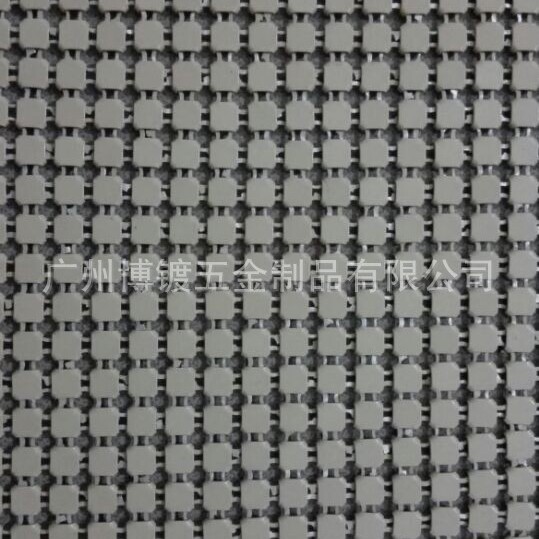 4mm喷米白 金属布铝网