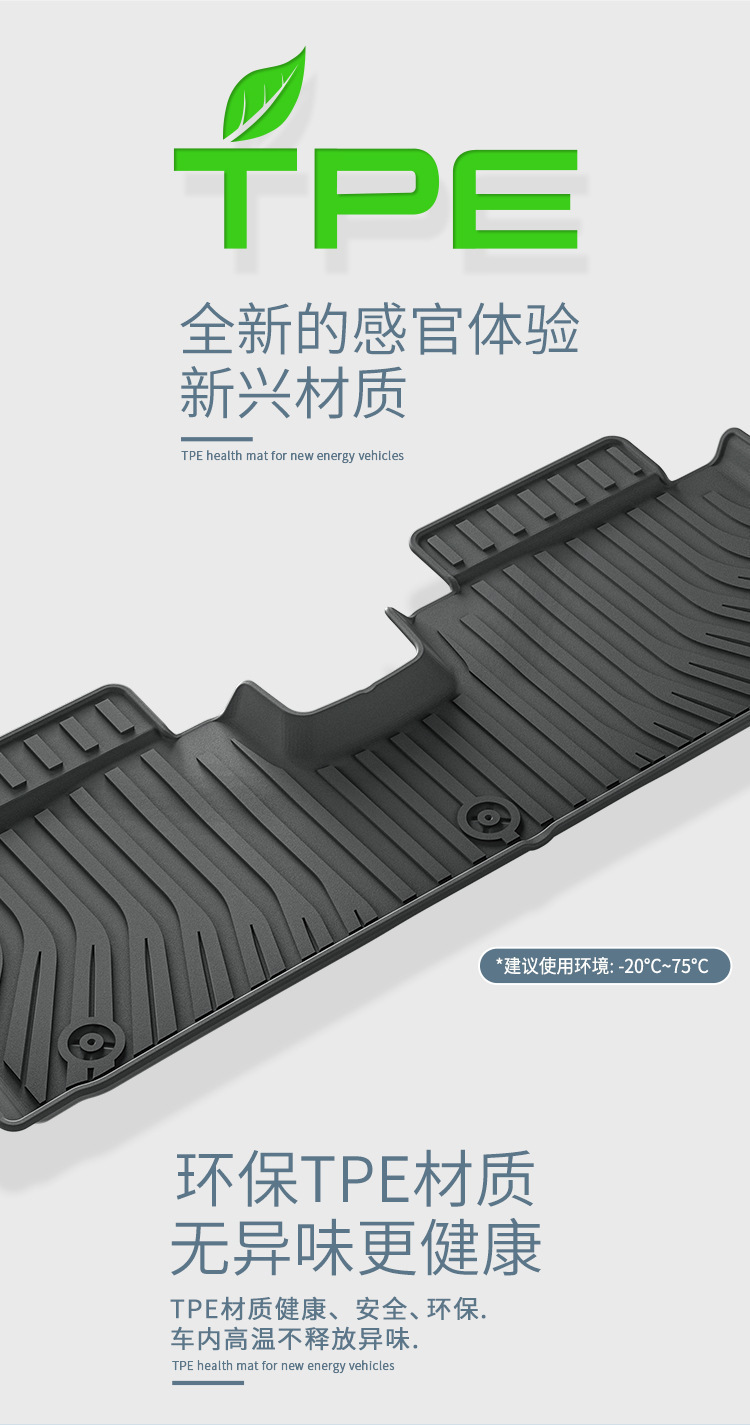 Suitable for 24 models of Deep Blue L07 car floor mats, dirt-resistant, custom-made, all-environmentally-friendly TPE floor mats and trunk mat
