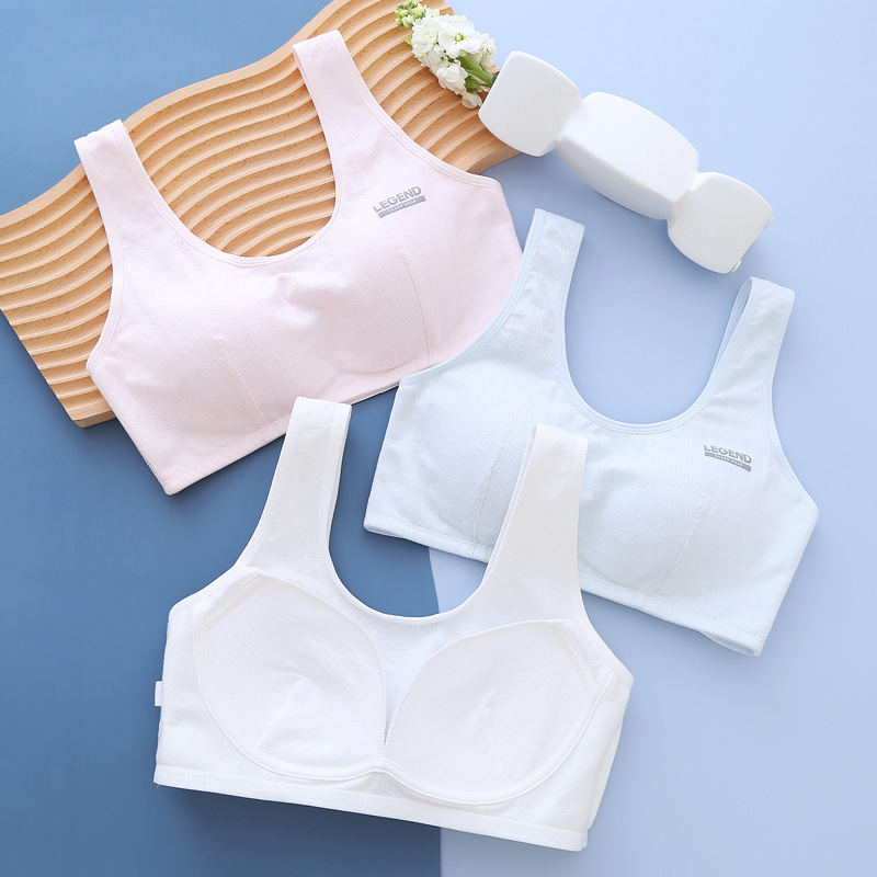 여자 속옷 발달 중학교 학생 시니어 고등학교 여자 중학생 조끼 얇은 브래지어 통기성 A68009