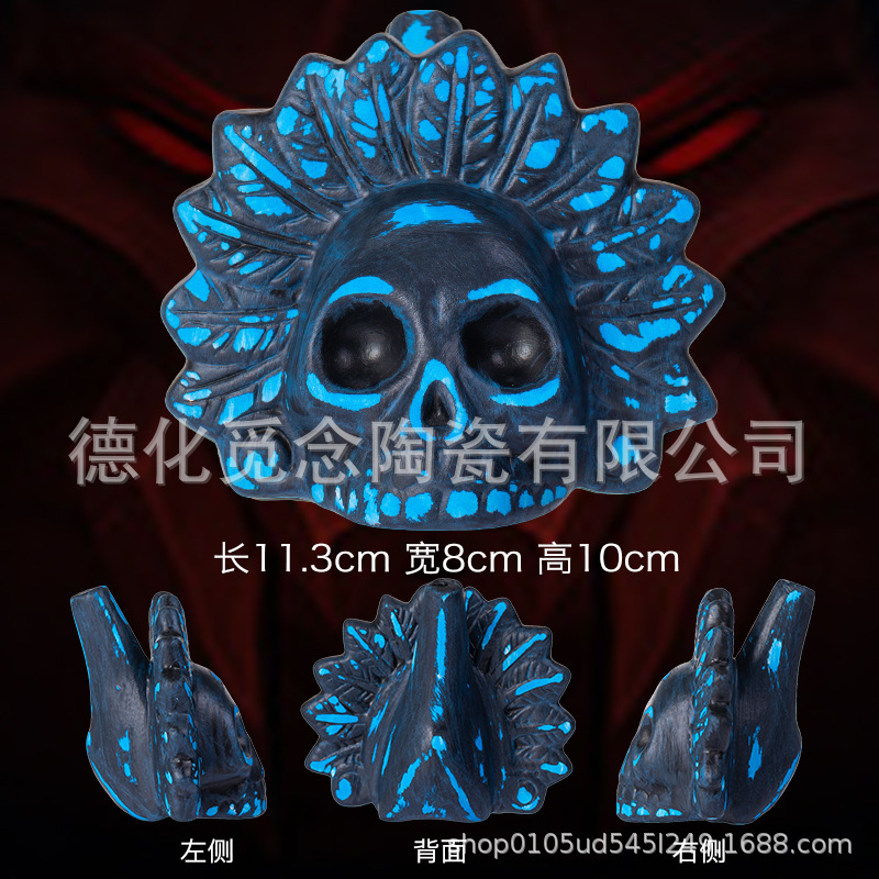 파란색과 검정색 클래식 깃털 + 보관 가방 색상 상자