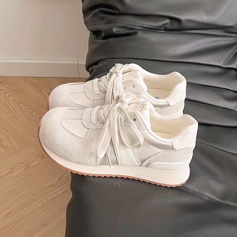 2025 nuevo estilo primavera y otoño entrenamiento alemán deportes correr ocio todo-fósforo mujer suela gruesa ligera cabeza redonda papá Forrest Gump zapatos más color