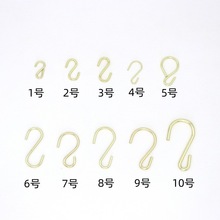 跨境热卖青铜色S型挂钩多功能衣帽钩收纳挂勾挂具钩神器厂家直销