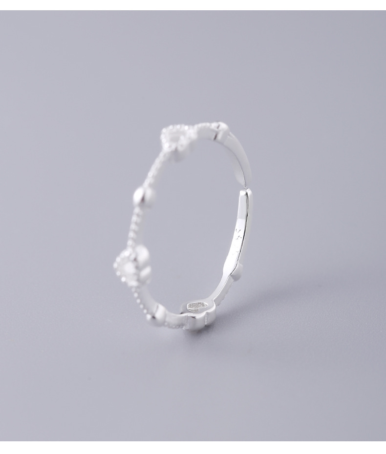 Sterlingsilber Ring Mit Offenem Herz Für Damen Personalisiert_voghion.com