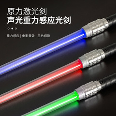 Laser Sword Star Wars Lightsaber 2-in-1 Retractable Light Stick Wholesale Street Stall Children's Sound and Light Luminous Toy