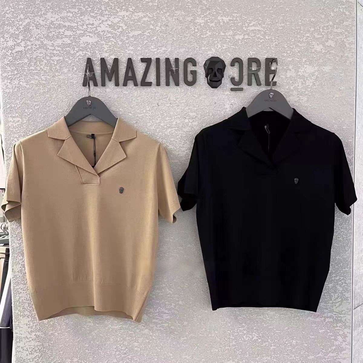 Golf Clothing for Women, New Stretch Knit Short-Sleeve Shorts Set, Collared T-Shirt, Drawstring Shorts, Versatile