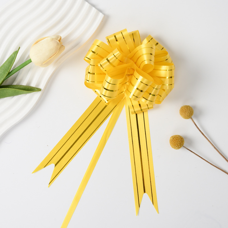 Comercio exterior transfronterizo 30 tres arcos de oro mano de flores regalos de Navidad paquetes de regalos decoración de flores tiradas cinta