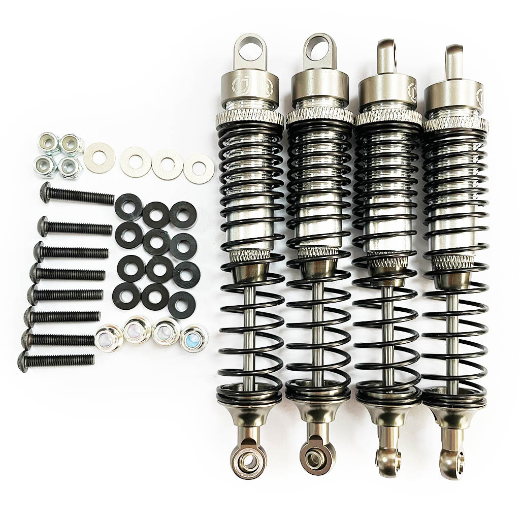 Front and rear 110MM all-metal shock absorber [titanium color]]
