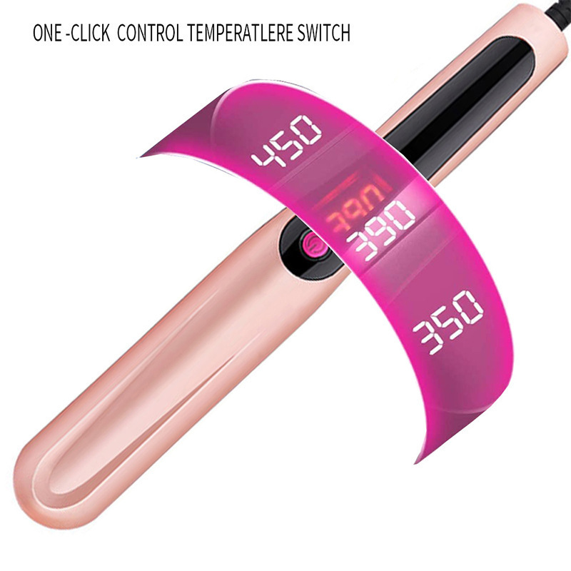 厂家爆款女士调温梳子 外贸短发造型梳直卷两用 卷发器棒定型批发