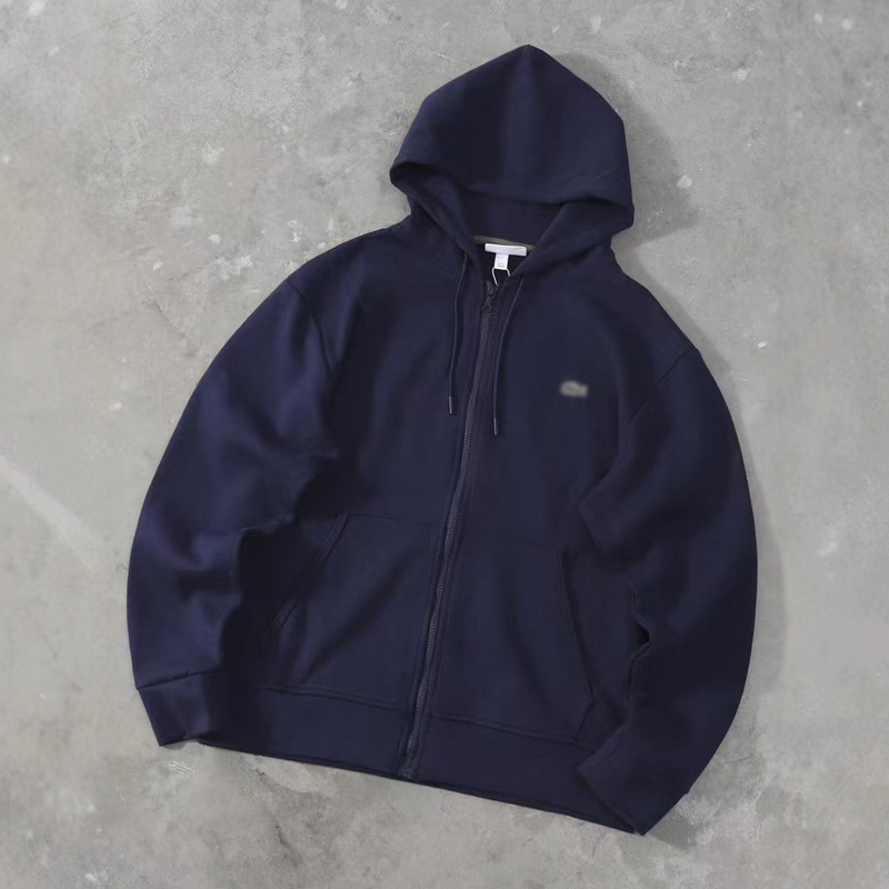 Cross-Border Lac Crocodile Sweatshirt Men's Casual Embroidered Zipper Cardigan Sweatshirt Hoodie Jacket Men's and Women's Same Style Spring & Fall Style