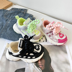 {Size 21–30} Kids' Sneakers 2024 Spring/Summer New Style Unisex Little Kids' Clunky Shoes Breathable Casual Shoes for Babies