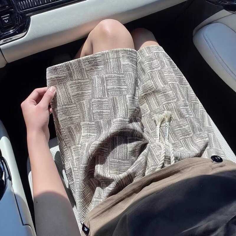 Checkered All-Over Print Casual Shorts for Men, Summer New Trendy Brand Loose Plus-Size Beach Shorts, Sports Style Shorts for Men, Summer Checkered All-Over Print Casual Shorts for Men, Summer New Trendy Brand Loose Plus-Size Beach Shorts, Sports Style Shorts for Men, Summer
