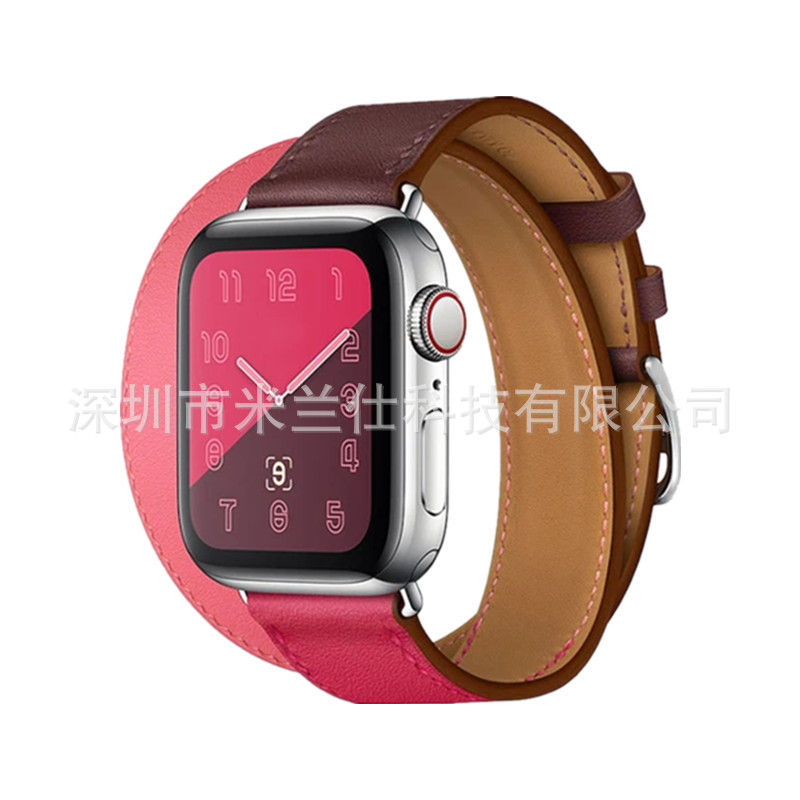 Adecuado para Apple Watch applewatch Correa S9 cuero genuino iwatch456789SE deportes ultra2 fabricante