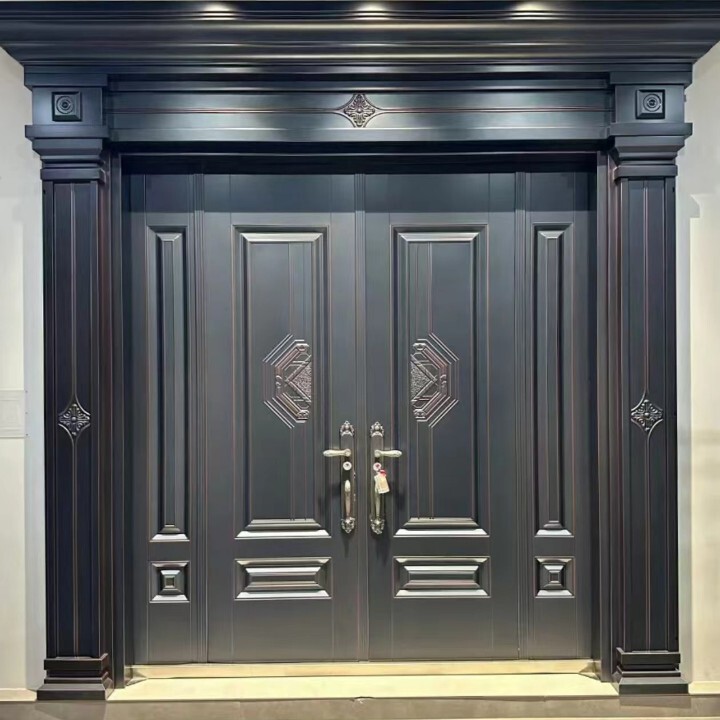 Aluminum Art Gate Double-Open Cast Aluminum Gate Zinc Alloy Stainless Steel Rural Self-Built House Gate Home Villa Courtyard Gate Aluminum Art Gate Double-Open Cast Aluminum Gate Zinc Alloy Stainless Steel Rural Self-Built House Gate Home Villa Courtyard Gate