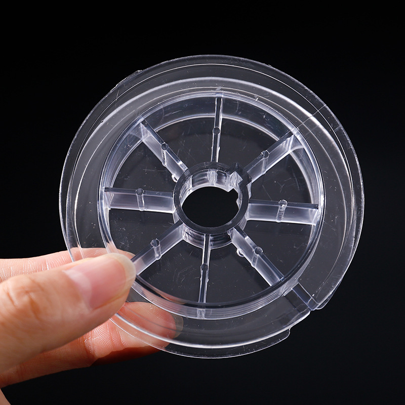 100 metros de bobina de línea de pesca carrete principal transparente bobina de bobina de bobina de bobina placa de alambre de bobina 8cm