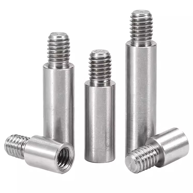304ステンレス円形スタッド延長シングルヘッドナット変換径ねじ母隔離柱M2345M6M810|undefined